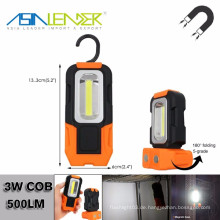 Magnetbasis &amp; Hängehaken, batteriebetriebenes 5000K Tageslicht, 200 Lumen, tragbares LED-Arbeitslicht, Mehrzweck-COB-Taschenlampe